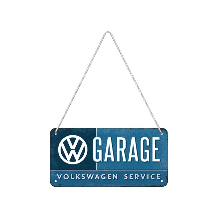 Металлический декоративный постер / VW Garage / 10x20см