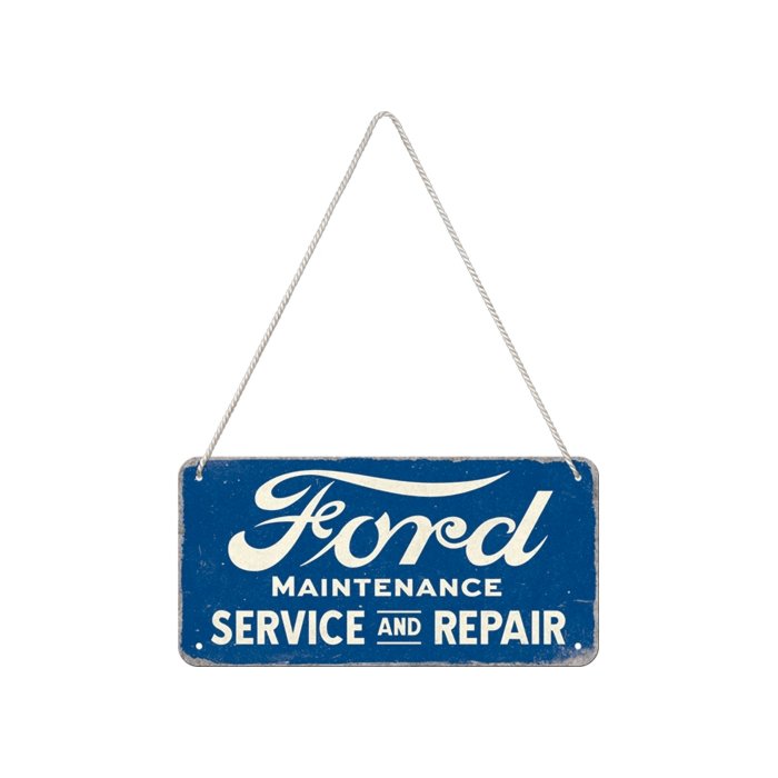 Metallplaat 10x20 / Ford - Service & Repair / LM