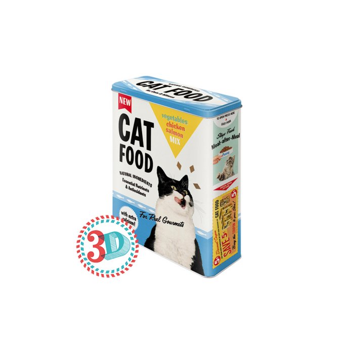 Metallpurk / XL / 3D Cat Food