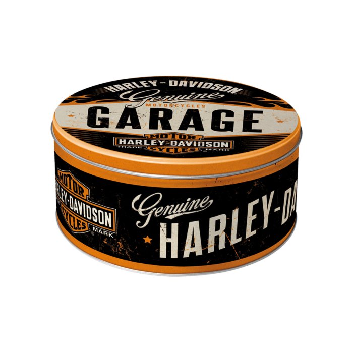 Metallpurk ümar / L 3D Harley-Davidson Garage / LM