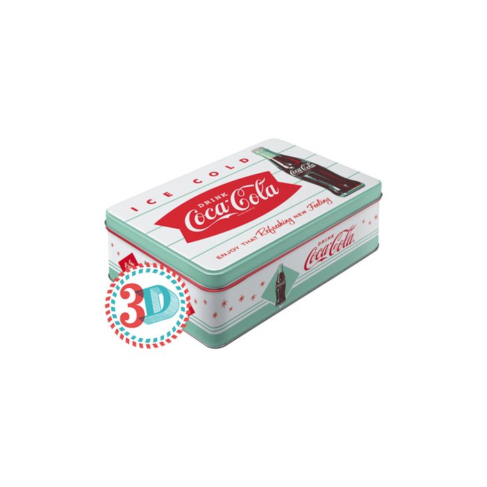 Metallkarp / flat 3D Coca-Cola Ice Cold