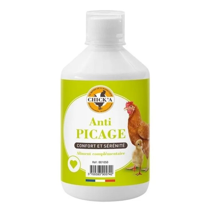 Nokkimisvastane täiendsööt CHICK´A Anti-PICAGE pakub vajalikke elemente lindude agressiivsuse vähendamiseks ja stressitaseme alandamiseks, seega aidates kaasa kodulindude teineteise nokkimise vähendamisele. 