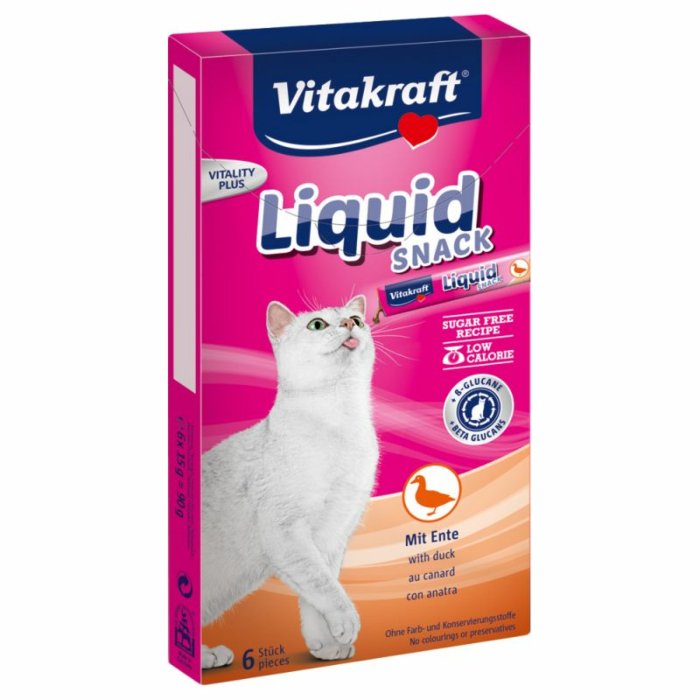 Vitakraft Liquid Snack with Duck kassile / 6x15g