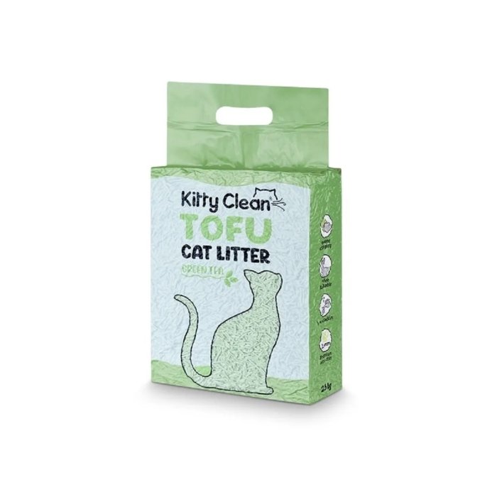 KittyClean tofu kassiiliiv / rohelise tee ekstraktiga / 2,5kg