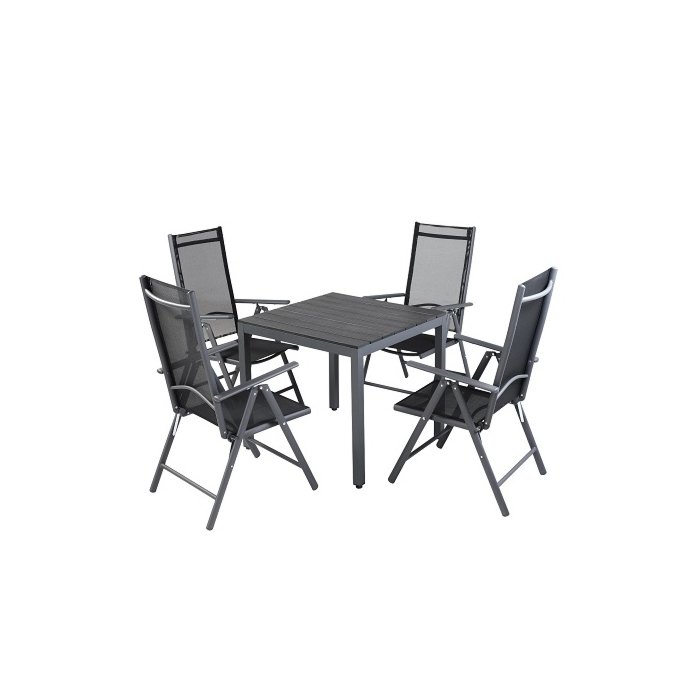 Aiamööbli komplekt IBIZA laud+ 4 tooli