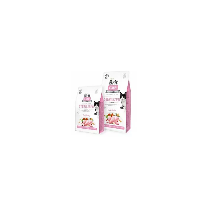 Brit Care Cat Grain-Free Sterilized Sensitive /küülikulihaga 7kg