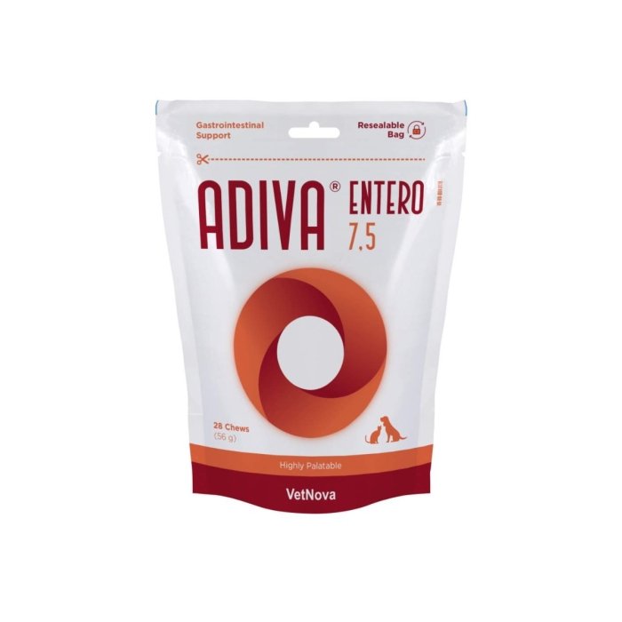 VetNova Adiva® Entero mao-sooletrakti häirete toetuseks kassidel ja koertel 