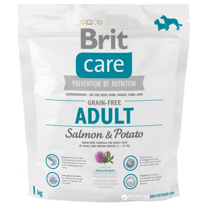 Brit Care Adult Grain-Free Salmon & Potato / 1kg