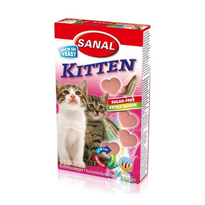 Vitamiinid kassipoegadele lõhega Sanal Kitten / 30g