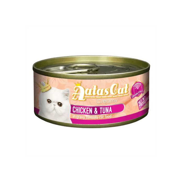 Aatas Cat Creamy Chicken & Tuna konserv kassile 80g