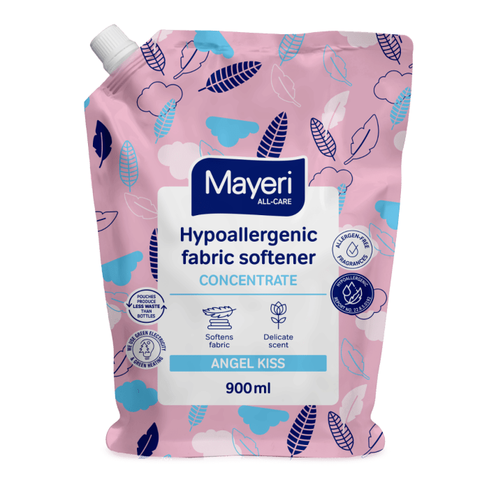 Pesuloputusvahendi konts. Angel Kiss hüpoallergeenne Mayeri All-Care 900ml täitepakk