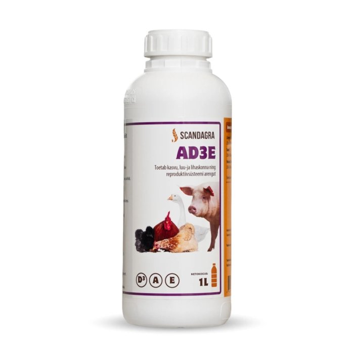 Toidulisand loomadele ja kodulindudele Scandagra AD3E 1L
