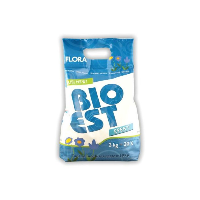Flora стиральный порошок BioEst Efekt / 2kg