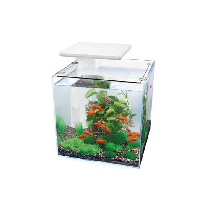 Akvaarium QB-30 LED 30L valge 320x320x320mm