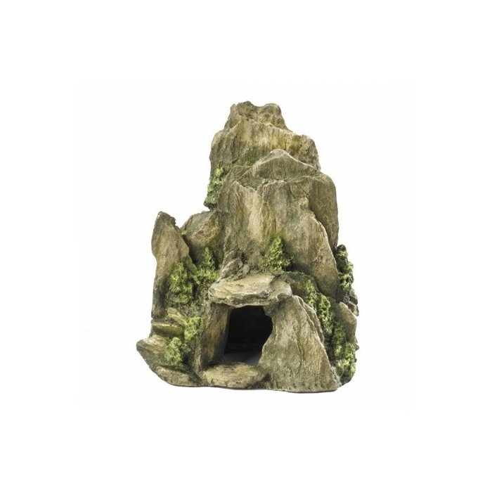 Akvaariumi dekoor Kivi koos samblaga ML 19cm roheline