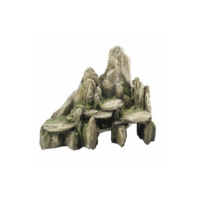 Akvaariumi dekoor Kivi koos samblaga 25,5x15,5x20cm roheline
