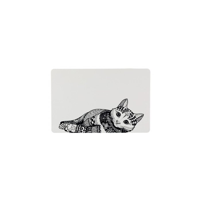 Alusmatt kassi kausile, Zentagle, must valgega / 44x28cm