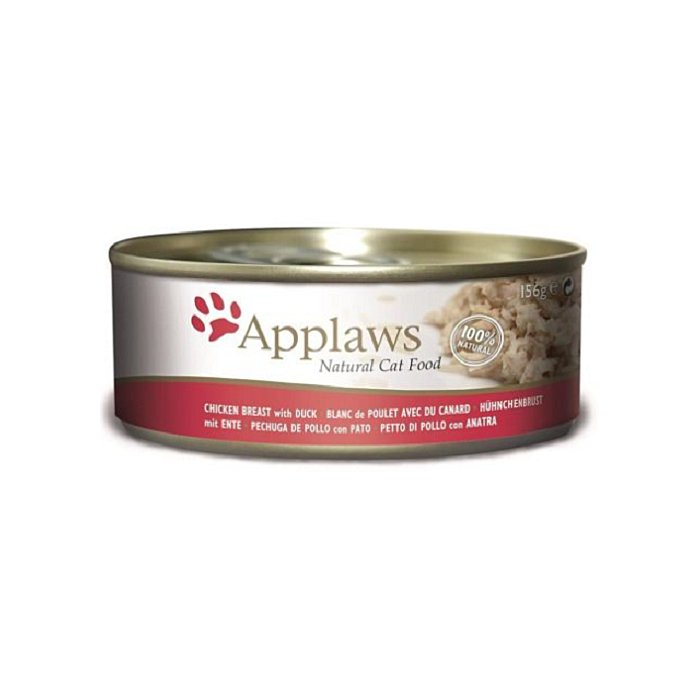Applaws konserv kassidele, kana ja pardilihaga, 156 g