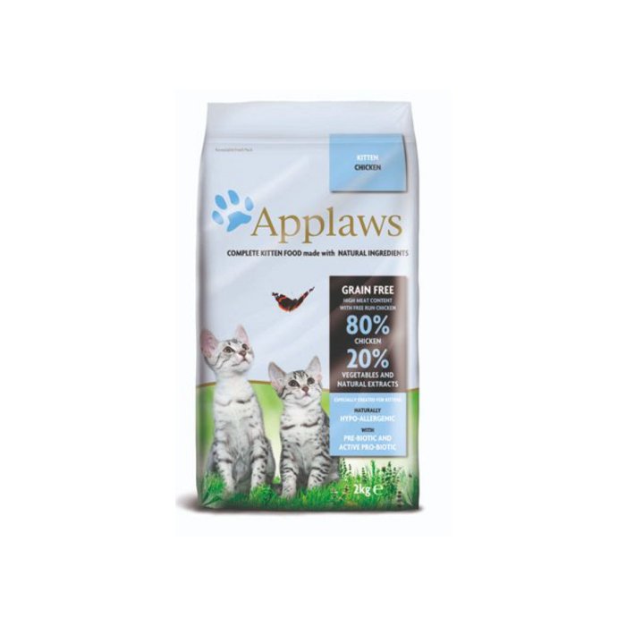 Kuivtoit Applaws  kassipoegadele kanalihaga / 2kg