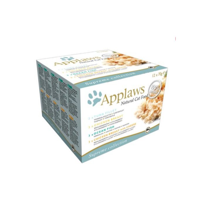 Applaws Supreme konservid kassidele, kana ja kalaga, 12 x 70 g