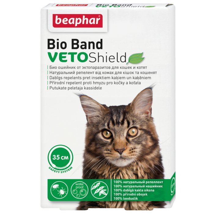 Beaphar Bio Band Veto putukaid tõrjuv kaelarihm kassidele / 35cm