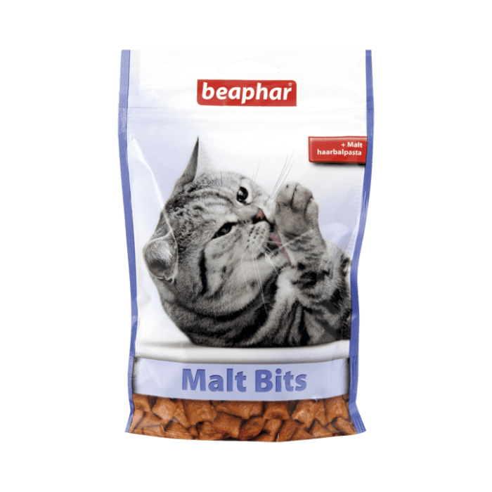 Beaphar Подушечки Malt Bits для выведения шерсти из желудка, 150 г