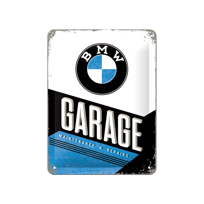 Metallplaat 15x20cm / BMW Garage