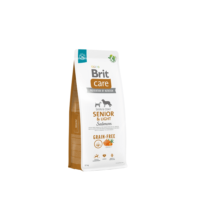 Brit Care Grain-Free Senior&Light Salmon koeratoit / 12kg