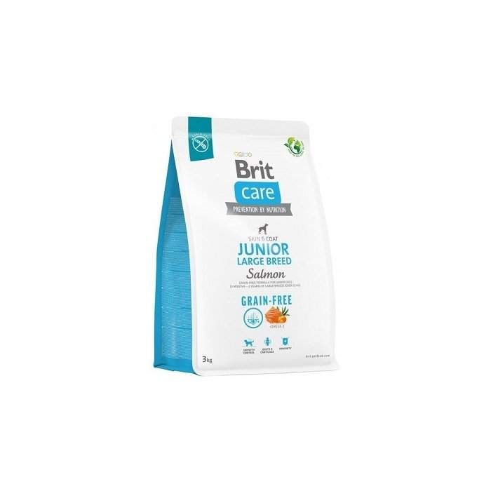 Brit Care Grain Free Junior Large Breed / lõhega / 3kg