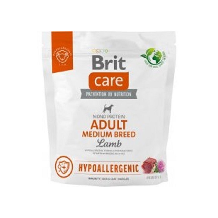 Brit Care Hypoallergenic Adult Medium Breed Lamb koeratoit 1kg