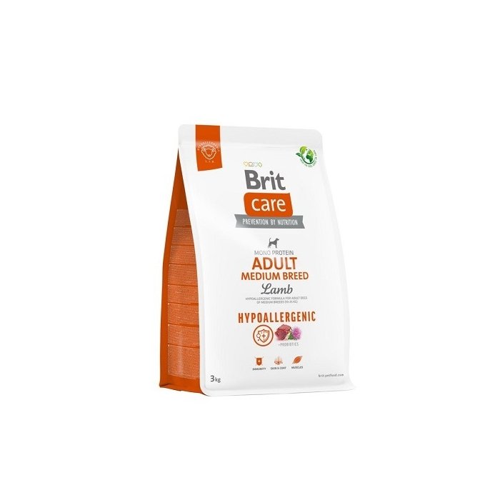 Brit Care Hypoallergenic Adult Medium Breed Lamb koeratoit 3kg