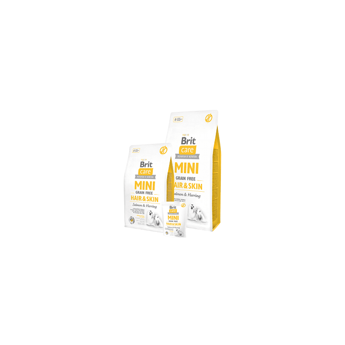 Brit Care koeratoit väikest tõugu koertele Mini Hair & Skin /lõhe ja heeringaga 7kg 