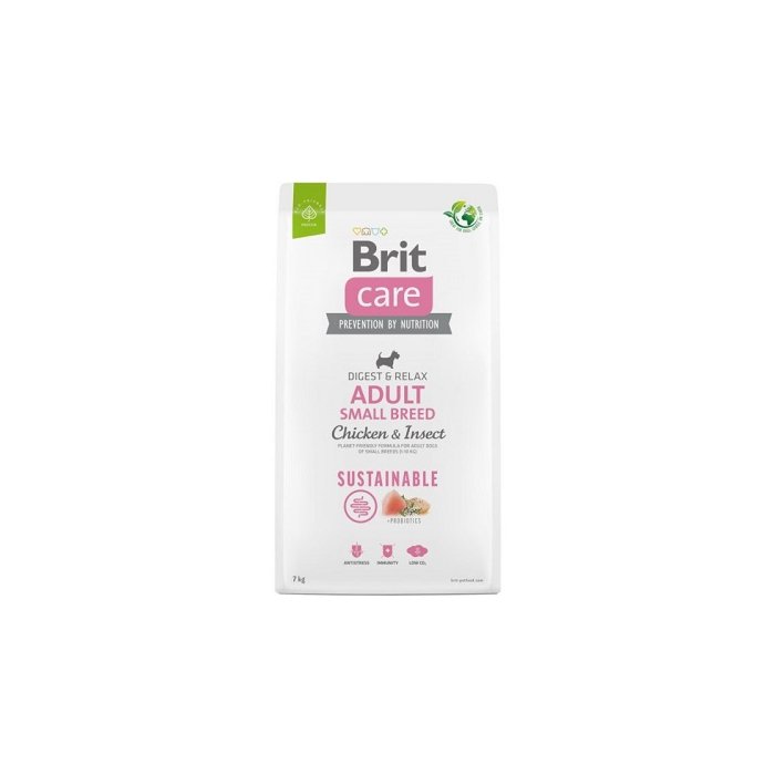 Brit Care Sustainable Adult Small Breed Chicken & Insect koeratoit 7kg