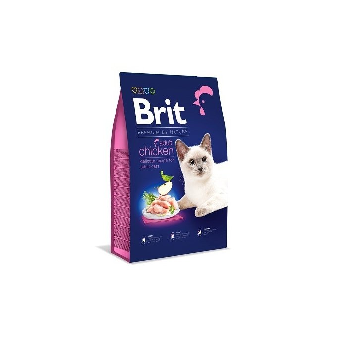 Brit Premium by Nature Cat Chicken kassidele kanaga 8 kg
