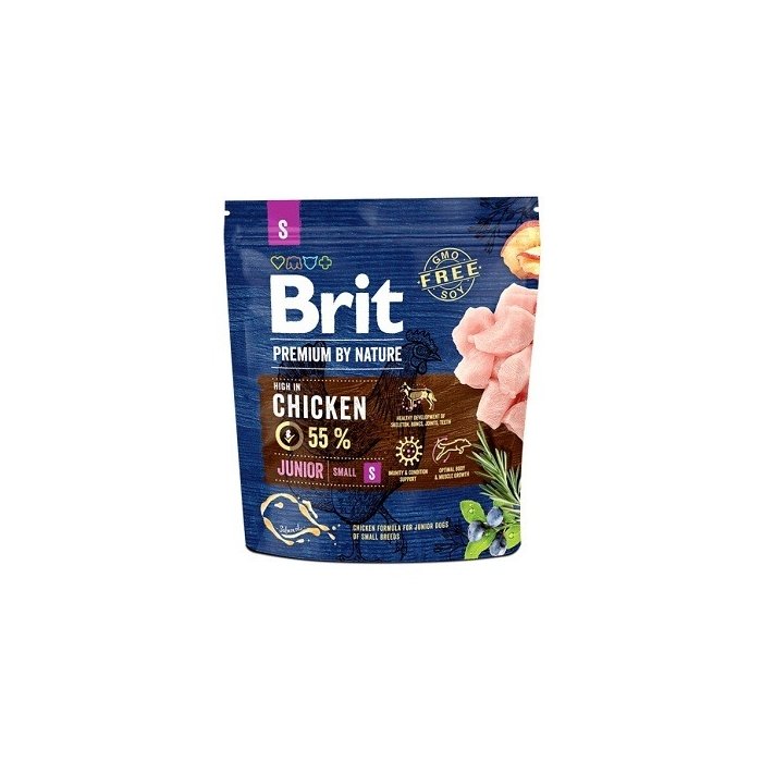 Brit Premium by nature täissööt noortele koertele small / 1kg