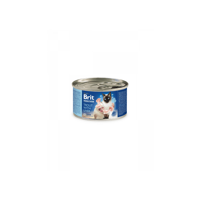 Brit Premium by Nature Trout with Liver konserv kassidele 200g