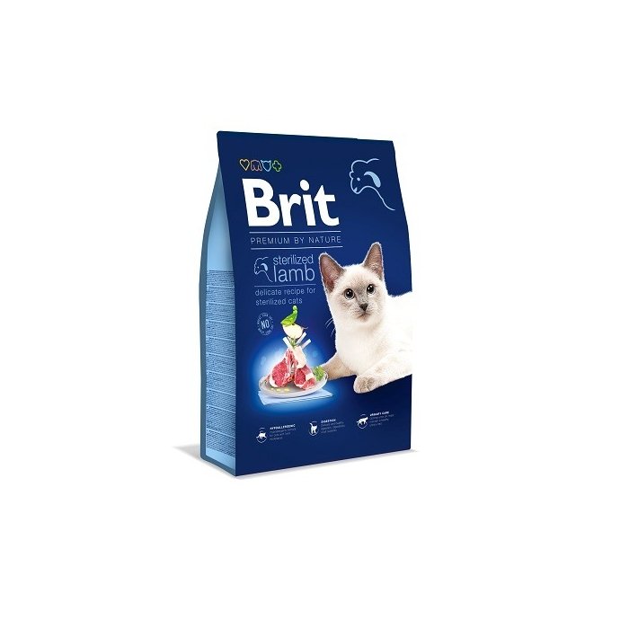 Brit Premium Cat Sterilized Lamb kassitoit 8kg