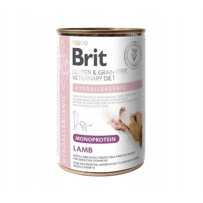 Brit Veterinary Monoprotein Lamb täisdieettoit koertele koostisainete ja toitainete talumatuse vähendamiseks