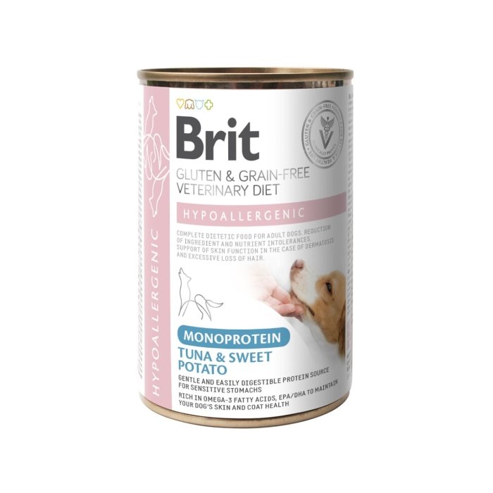 Brit Veterinary Monoprotein Tuna täisdieettoit koertele koostisainete ja toitainete talumatuse vähendamiseks