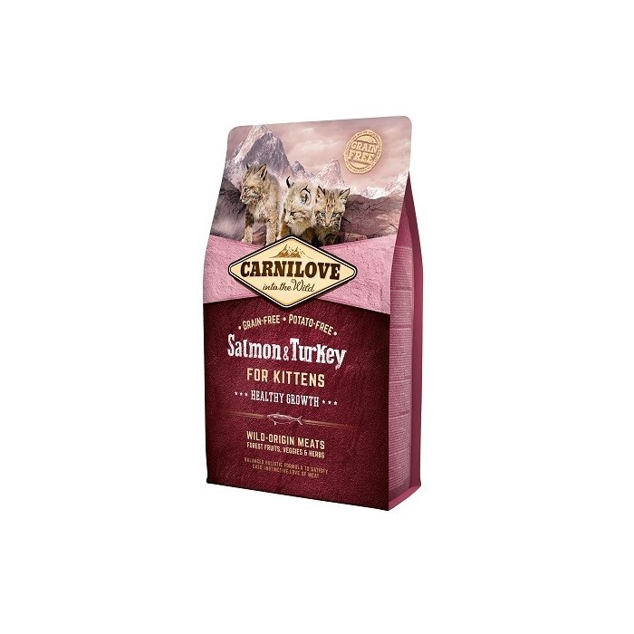 Carni Love kuivtoit Salmon & Turkey kassipojale  / 2kg