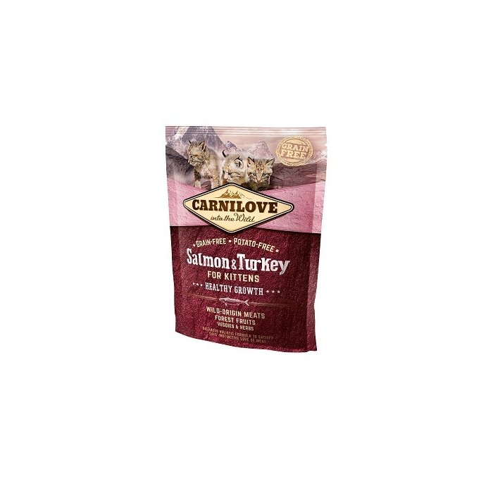 Carni Love kuivtoit Salmon & Turkey kassipojale / 0,4kg