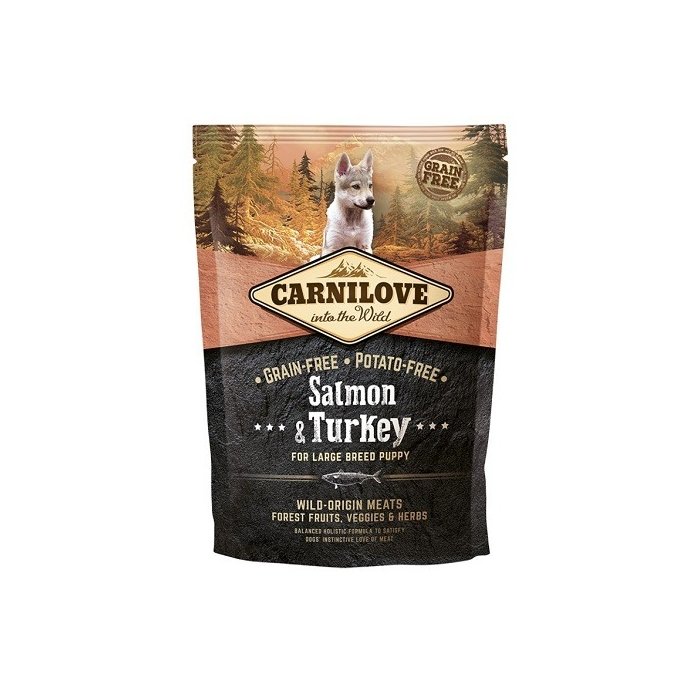 Carni Love Salmon & Turkey for Large Breed Puppy koeratoit 1,5kg