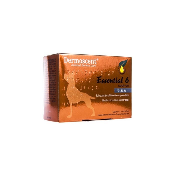 Dermoscent Essential nahahooldus tilgad koertele ja närilistele / 10-20kg / 4x0,6ml