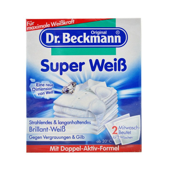 Dr.Beckmann Super White pesuvalgendi / 2x40g