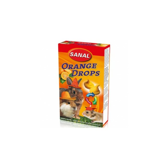 Orange Drops Sanal närilistele, apelsiniga  / 45g /K