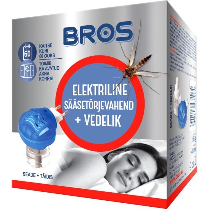 Elektriline sääsetõrjevahend +täitevedelik, kaitse 60 ööks