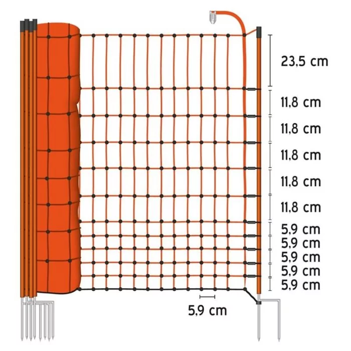 Elektrivõrk kodulindudele, 106cm/50m