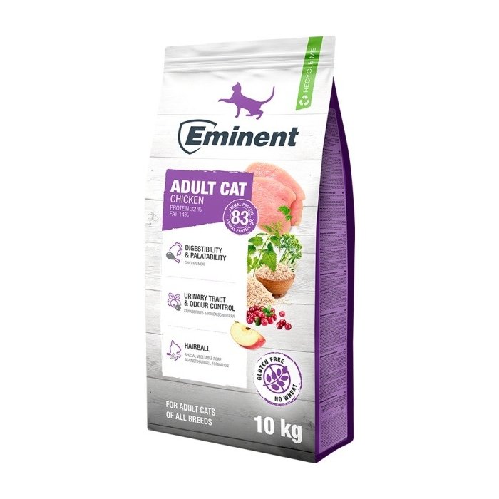 Eminent Adult Cat Chicken 32/14, gluteenivaba kassitoit täiskasvanud kassidele – kanamaitseline