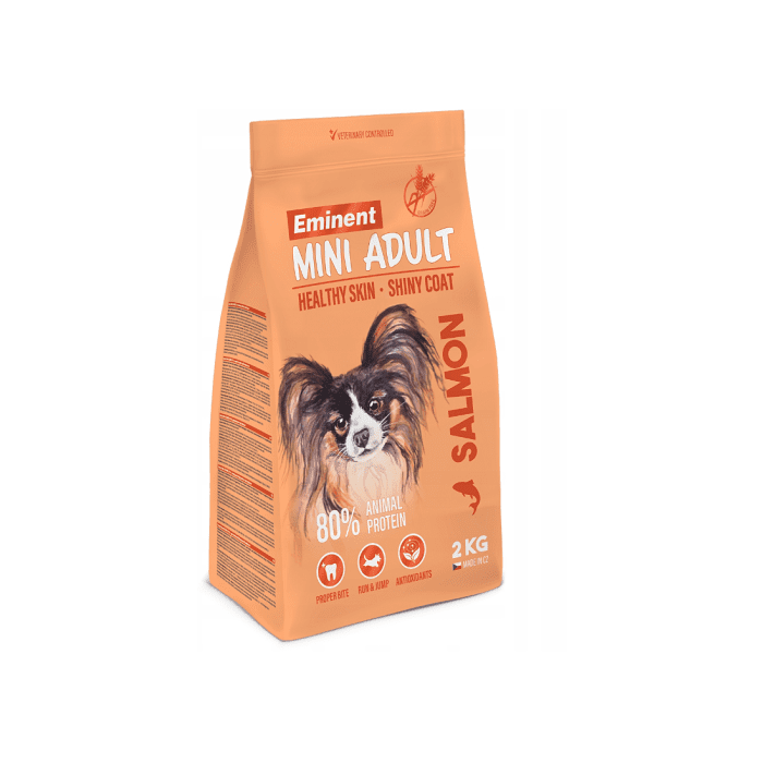 Eminent Mini teraviljavaba lõhega koeratoit toy- ja minitõugu täiskasvanud koertele / 2kg