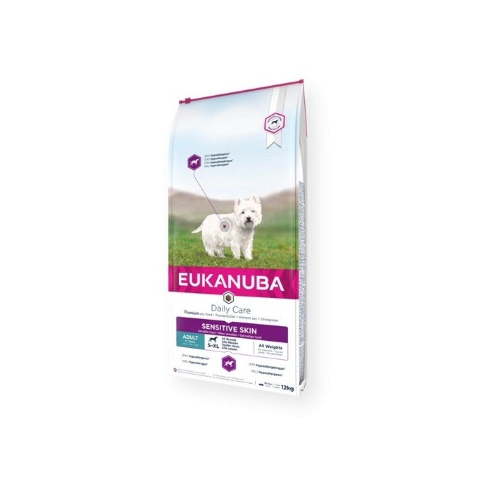 EUKANUBA Adult kalaga tundliku nahaga koertele 12 kg